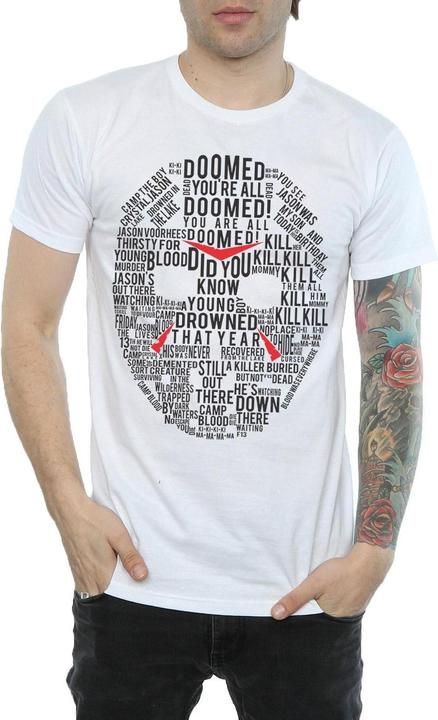 Produktbild Absolute Cult Jason Text Mask TShirt (L)