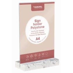Produktbild Europel Tischaufsteller, DIN A5 hoch, Polystone weiá (A5)