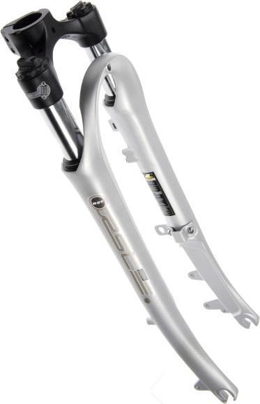 RST Suspension fork Urban T 28" for disc & roller brake without steerer silver (40 mm, Nib)