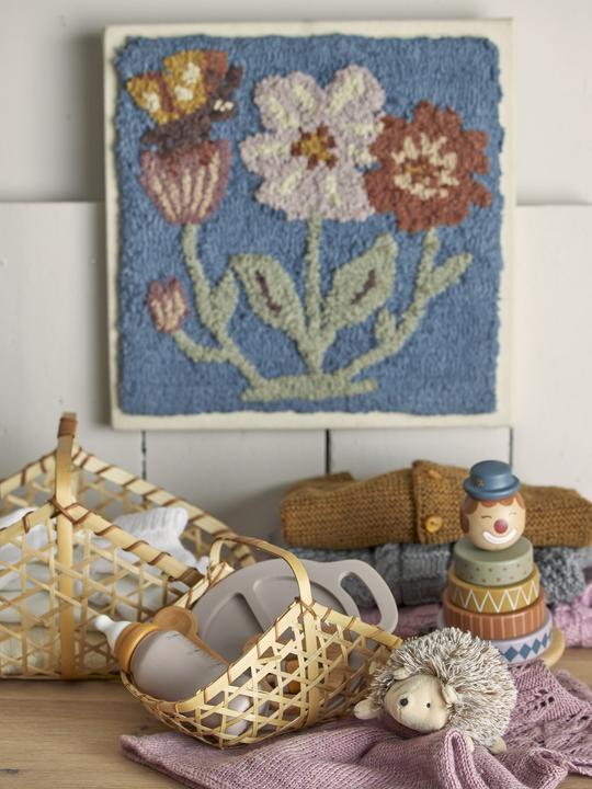 Productafbeelding Bloomingville Mini Sallie Wanddecor, Blauw, Katoen (35 x 35 x 3,5 cm)