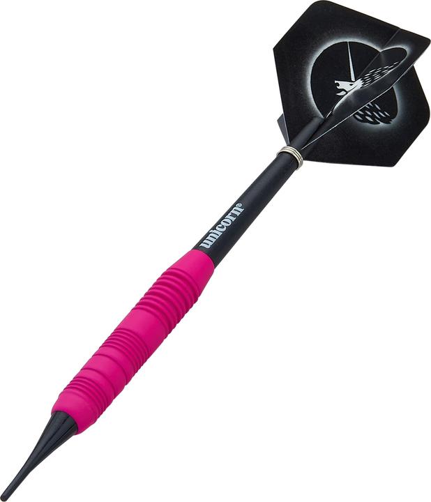 Actual product image Unicorn Core Plus Rubberised Pink Brass Soft Darts 1 set (19 g)