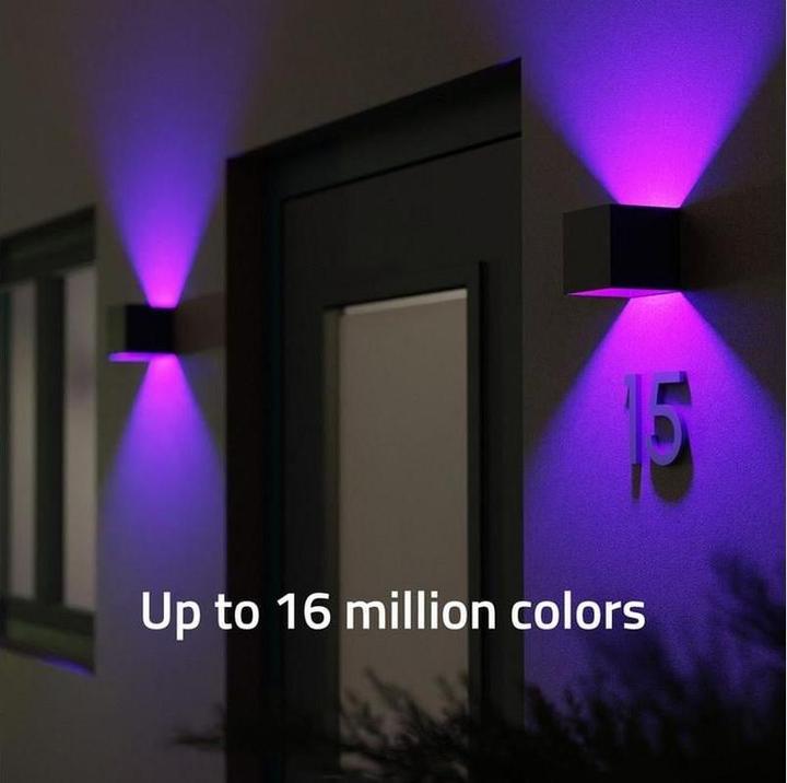 Actual product image Hombli Smart Outdoor Wall Light V2, Black (600 lm, IP54)
