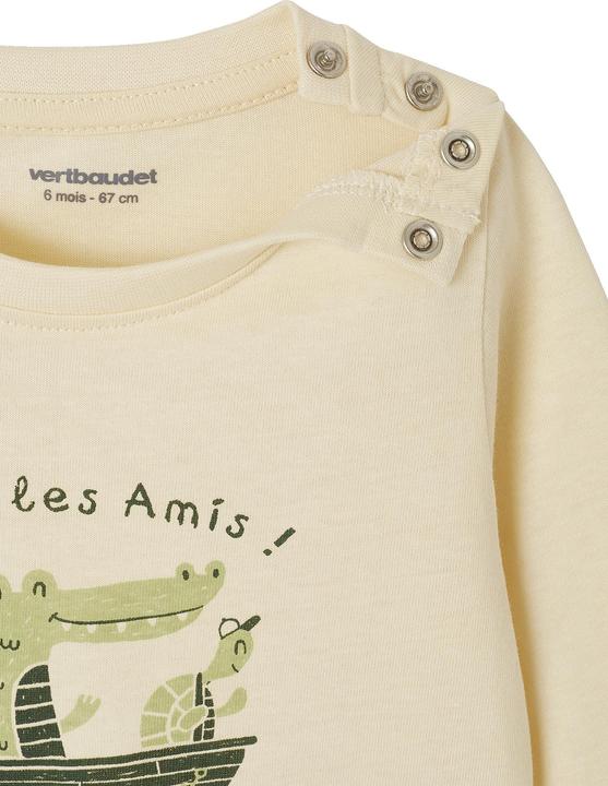 Actual product image Vertbaudet 2er-Pack Baby Shirts BASIC, Print & Streifen (68)