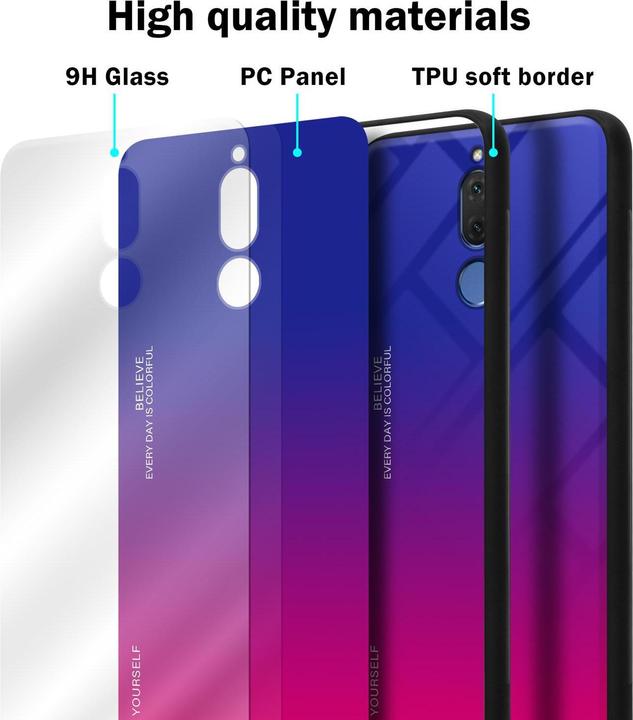 Immagine prodotto Cadorabo Copertura in vetro TPU 2 colori (Mate 10 Lite)