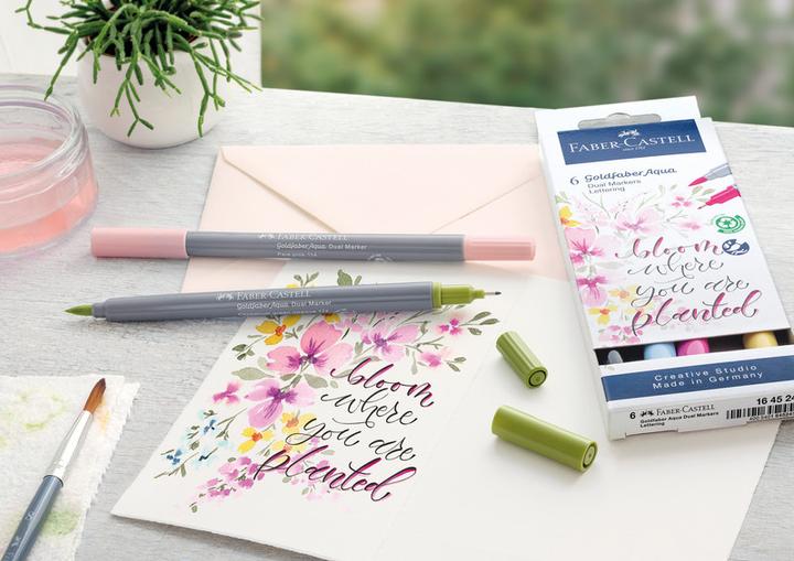 Actual product image Faber-Castell Dual Marker Goldfaber Aqua (Blue violet, 0.40 mm, 1 x)
