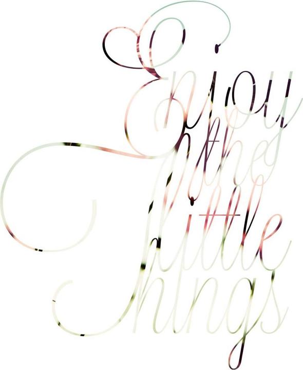Actual product image Trenddeko Enjoy the little Things (74 x 90 cm)