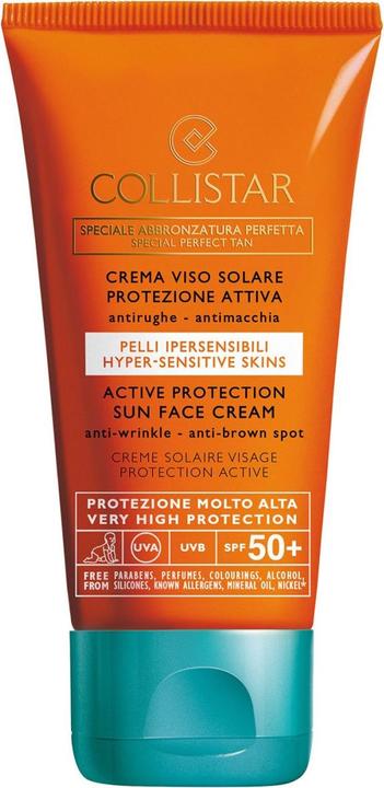 Produktbild Collistar CS Sun - Active Protection Sun Face Cream Anti-Wrinkle SPF 50+ (Sonnencreme Gesicht, SPF 50, 50 ml)