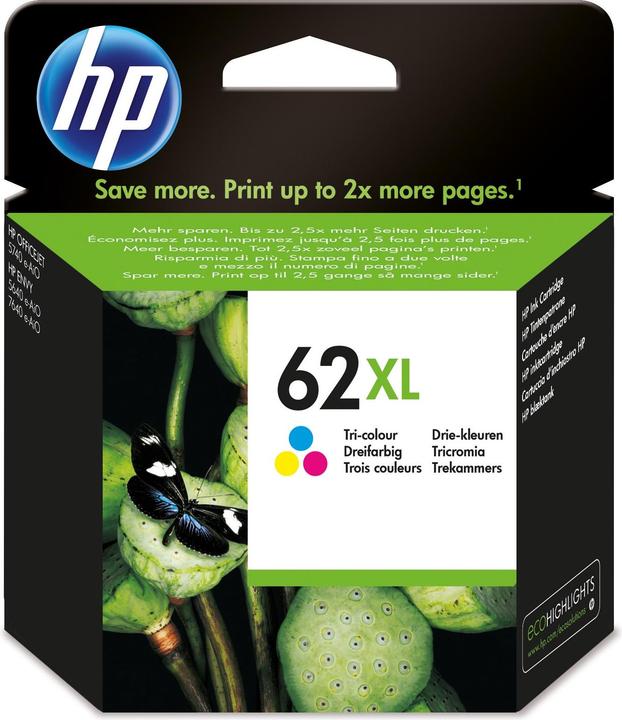 Actual product image HP 62xl (M, C, Y)