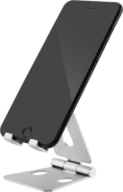 Image du produit EKO Support de table pliable pour smartphones et tablettes, pivotant à 270°.