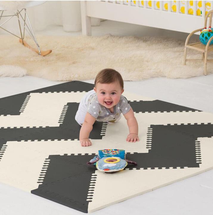 Produktbild Skiphop Playspot Black/Cream (142 x 178 cm)