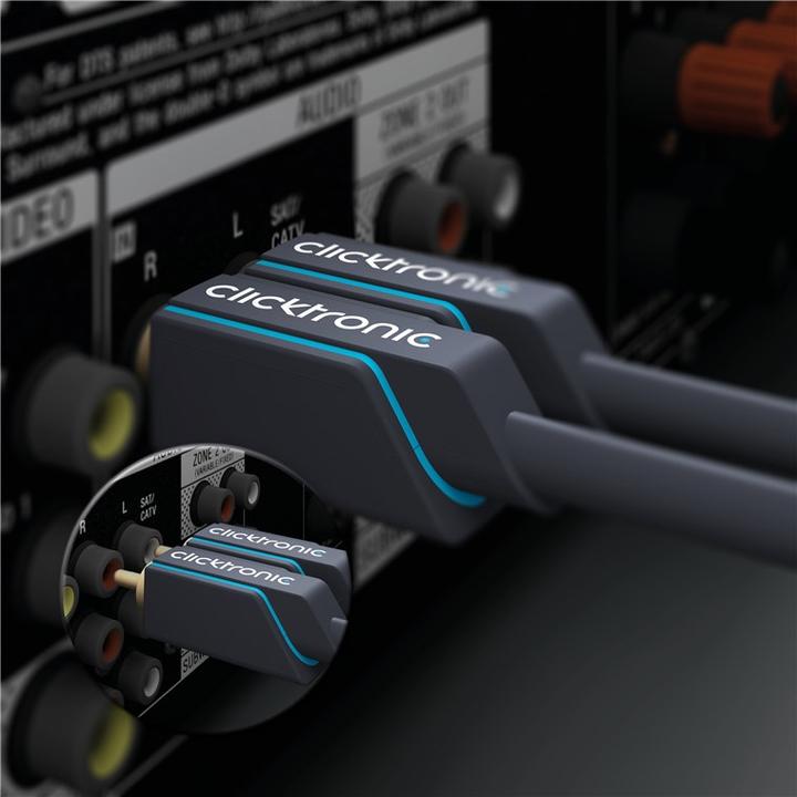 Actual product image Goobay Clicktronic MP3 adapter cable (5 m, 3.5mm jack (AUX), Cinch)