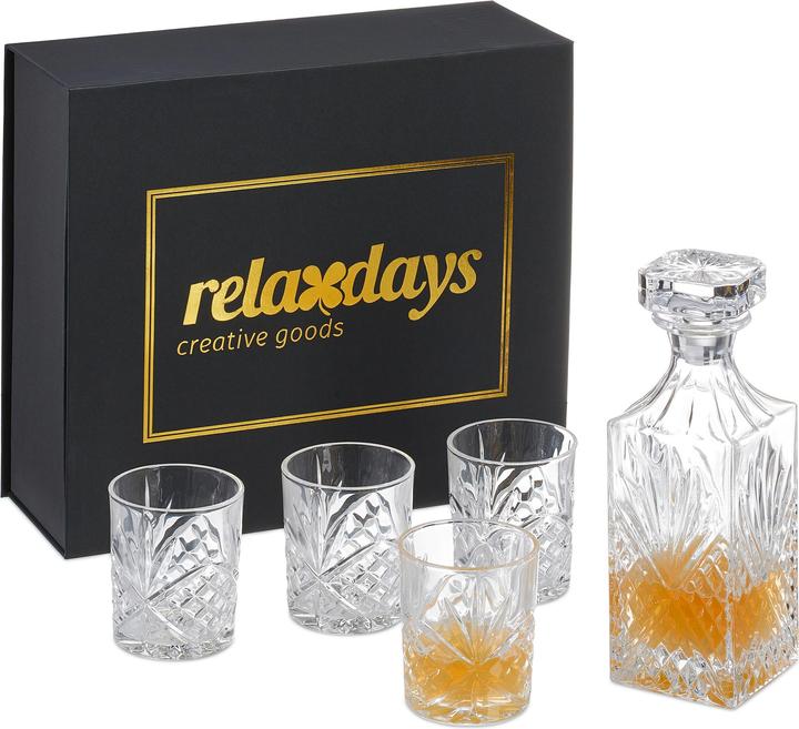 Actual product image Relaxdays 5-piece whisky set (3.10 dl, 1 x, Whisky glass)
