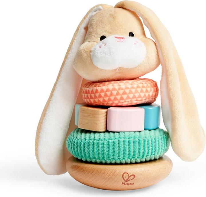 Actual product image Hape Stack long-eared rabbit