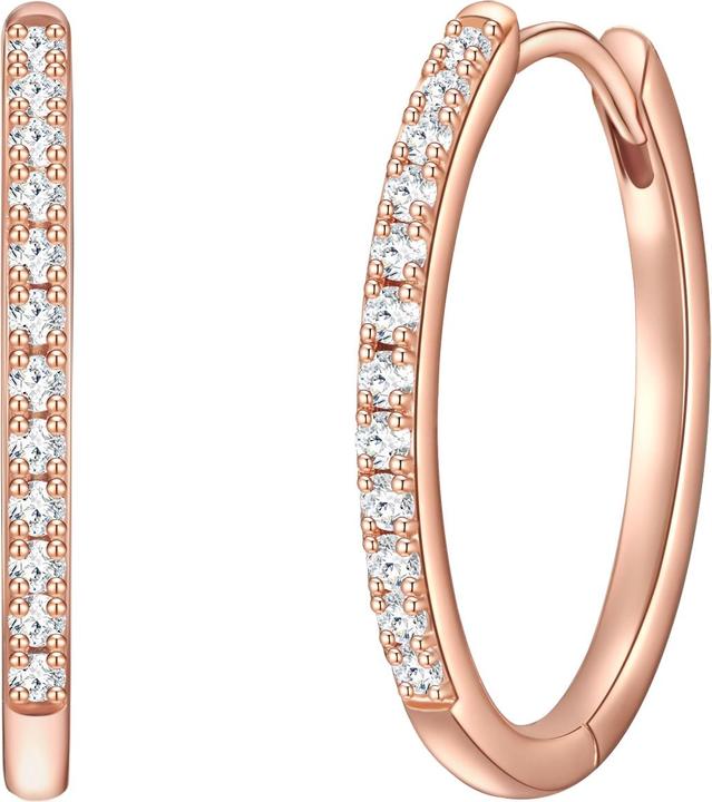 Actual product image Glanzstücke München Ladies Sterling Silver Cubic Zirconia Rose Gold - 32028 (Sterling Silver)
