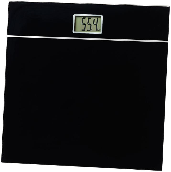 Actual product image Newgen medicals Elegant design personal scale, shatterproof glass, black, up to 150 kg (150 kg)