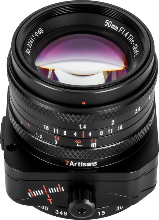 Actual product image 7artisans 50mm f/1.4 Tilt Shift for MFT (APS-C / DX, full size)