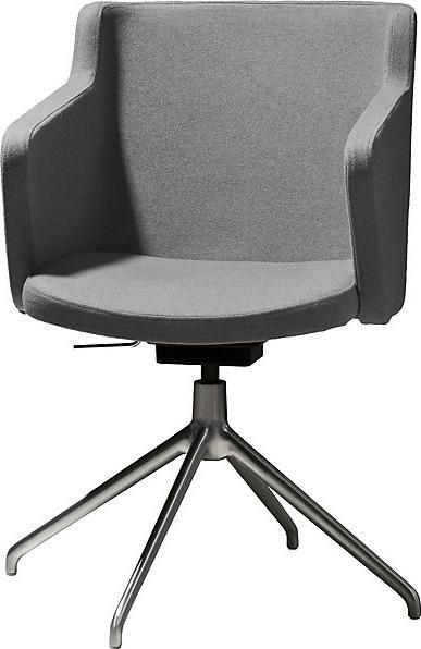 Actual product image Topstar SFH meeting room armchair, 3D seat joint and aluminium five star base, light
