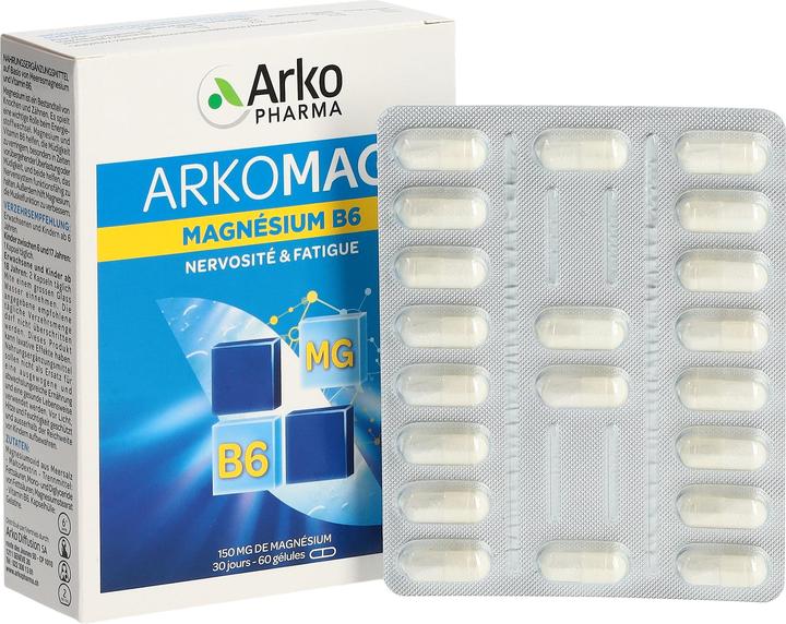 Actual product image Arkopharma Magnesium B6 (60 Piece, Capsules, 55 g)