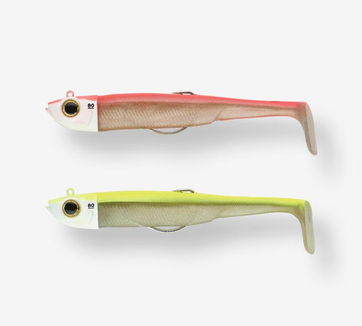 Image du produit Caperlan Soft lures shad texan anchovy combo ancho 150 80 g yellow / neon pink