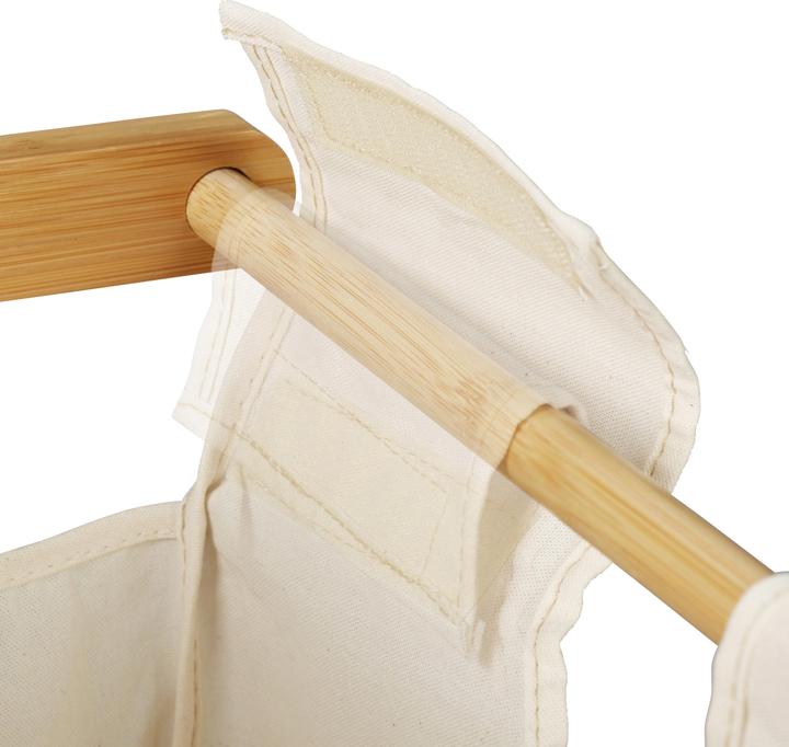 Immagine prodotto Relaxdays Cesto del bucato in bambù, Selezionatore di vestiti (12.50 l)