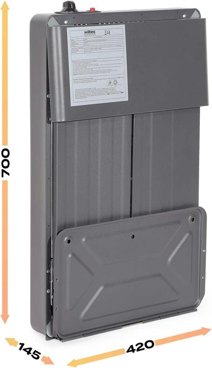 Produktbild Wiltec mobile Gasheizung 4,2kW Gasheizstrahler 42x36x73cm Heizstrahler Innenraum (4200 W)