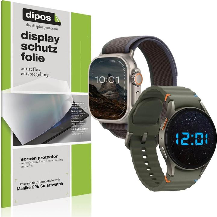 Produktbild Dipos Schutzfolie Matt für Manike G96 Smartwatch
