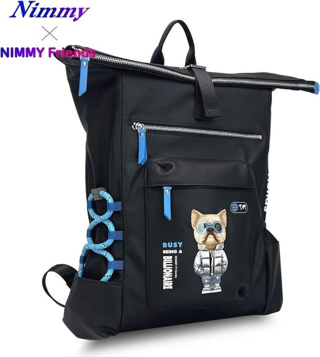 Actual product image Nimmy Cool&Cute 2.0 Dog laptop backpack black