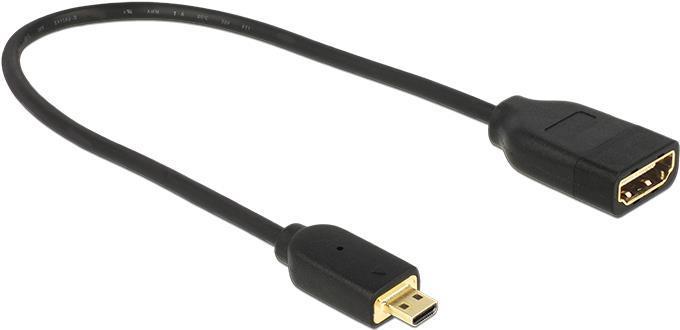 Image du produit Delock micro HDMI (Typ D) — HDMI (Typ A) (0.20 m, HDMI)