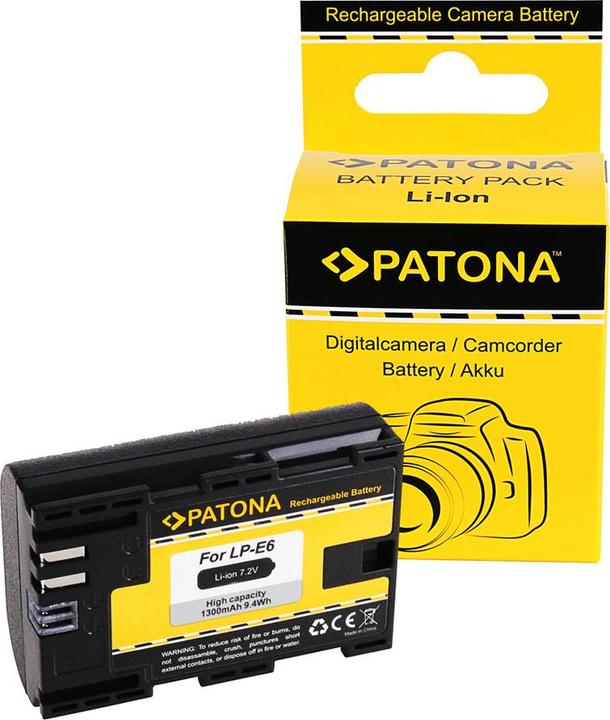 Actual product image Patona Lp-E6 (Camera battery)