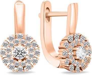 Produktbild Brilio Silver - Decent bronze earrings with zircons EA674R