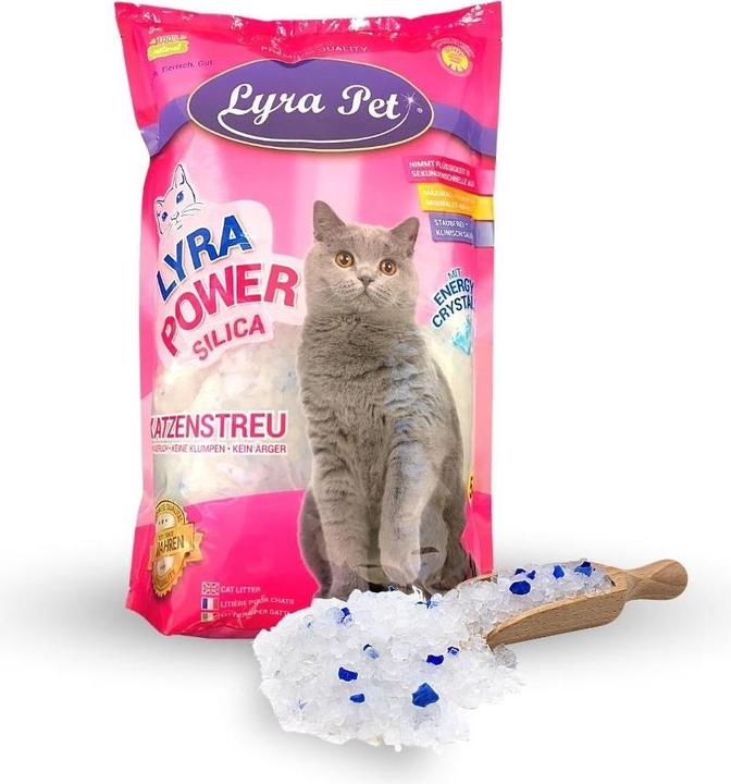 Lyra Pet Lyra Power Silica Silikat Katzenstreu (Biologisch abbaubar, 2 kg)