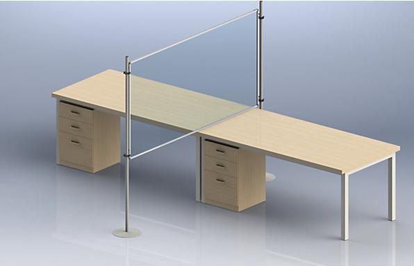 Immagine prodotto eurokraft basic Parete divisoria funzionale (1800 x 1200 mm)