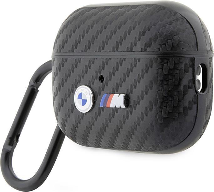 Image du produit BMW BMAP2WMPUCA2 AirPods Pro 2 gen cover czarny/black Carbon Double Metal Logo (Manchon pour casque d'écoute)