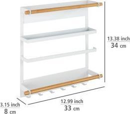 Produktbild Wenko Magnetisches Kchenregal Magna wei/Bambus