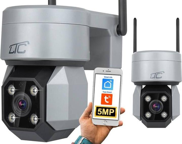Immagine prodotto Lasmex Telecamera rotante per esterni IP E27 IP65 PTZ 5Mpix 230V SMART LTC VISION