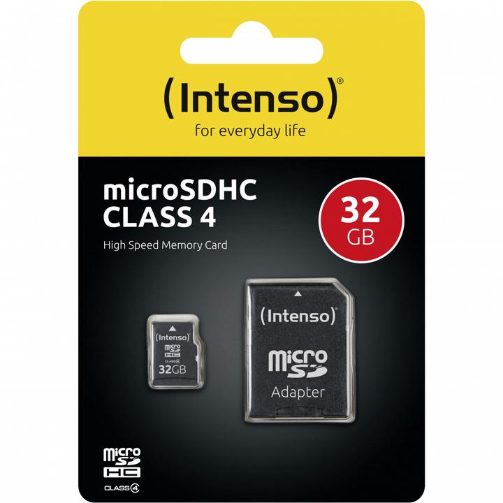 Produktbild Intenso microSD Class 4 (32 GB, microSDHC)