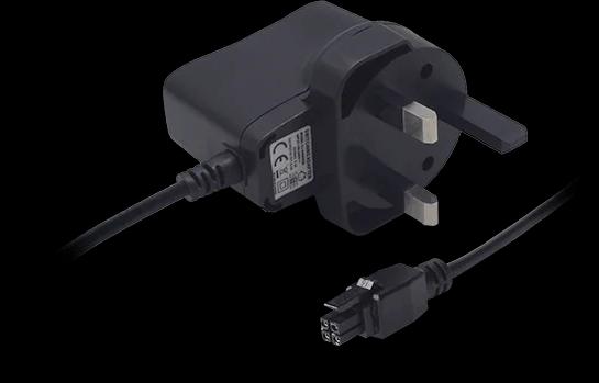 Produktbild Teltonika UK power supply, 4 pin PR3PUUK3, Indoor, 100 - 240 V, 50/60 Hz, AC-to-DC, Black, 1 pc(s)