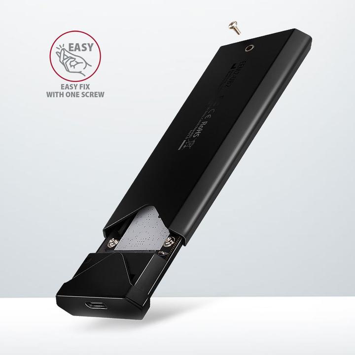 Actual product image Axagon Boitier external USB 3.2 EEM2-UB2 - NVMe M.2 Type 2280 (Noir) (M.2 2280)