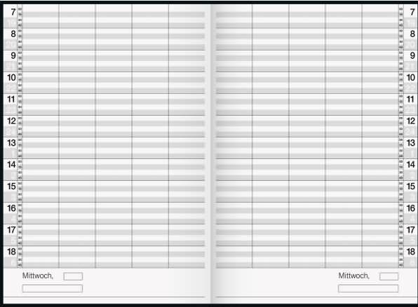Actual product image Rido id' book calendar "Ultraplan", perpetual, black (German)