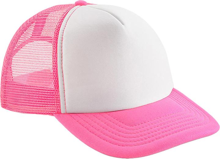 Neon pink, White