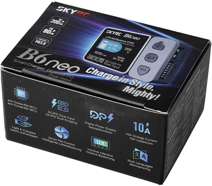 Actual product image SkyRC B6neo Ladegerät grau LiPo 1-6s 10A 200W
