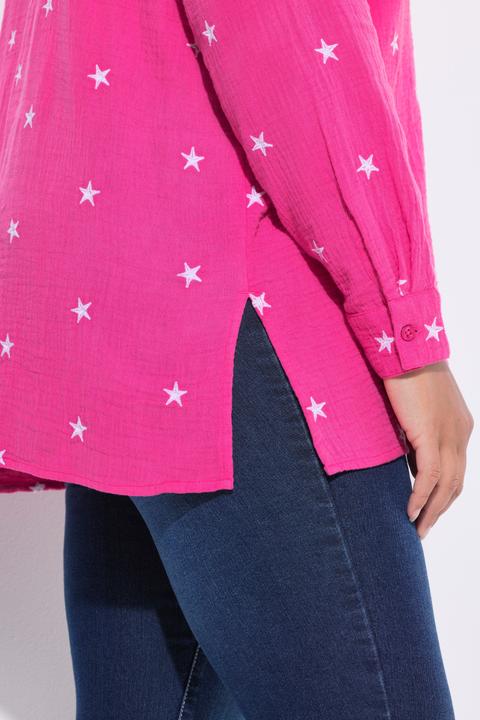 Produktbild Angel of Style Musselin-Bluse, oversized, Sternen-Stickerei (58)