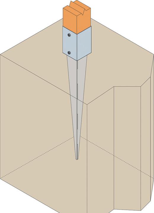 Produktbild Simpson Sst Einschlagbodenhülsen (Stützenfuss, 1 Stk.)