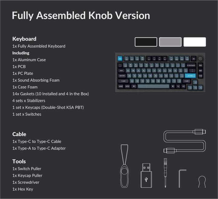 Actual product image Keychron Q1 Pro (US, Wireless, Cable)