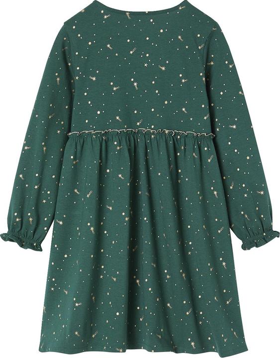 Vertbaudet Festliches Mädchen Kleid mit Glanzsternen