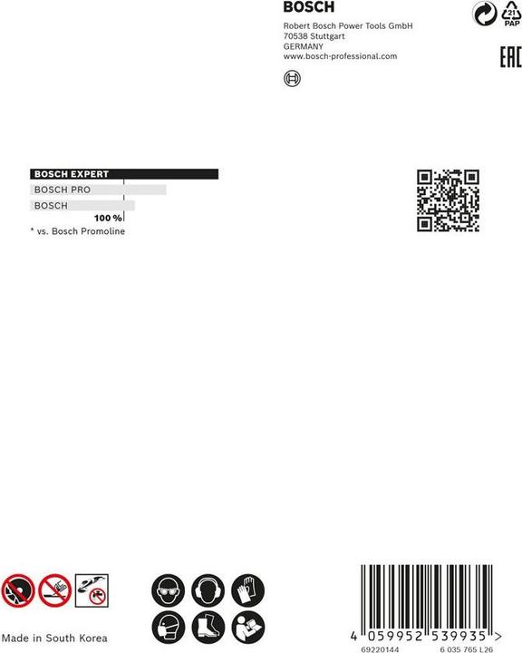 Immagine prodotto Bosch Professional Zubehör Dischi da taglio diamantati Expert HardCeramic X-LOCK, 125 x 22,23 x 1,4 x 10 mm