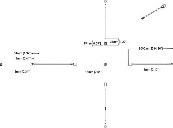 Immagine prodotto Axis Cavo di collegamento TU6007-E 8m Nero 4 pezzi (Kit di montaggio)