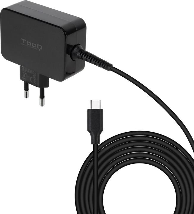 Tooq Technology Cargador Portatil Gan USB-C Pd 65w Negro (65 W)