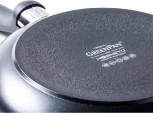 Image du produit Greenpan Cambridge wokpan 28cm - zwart - inductie - PFAS-vrij (28 cm, Wok, Aluminium)