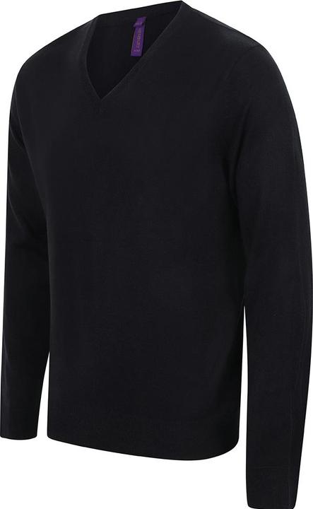 Produktbild Henbury FeinstrickPullover Sweatshirt mit VAusschnitt (4XL)